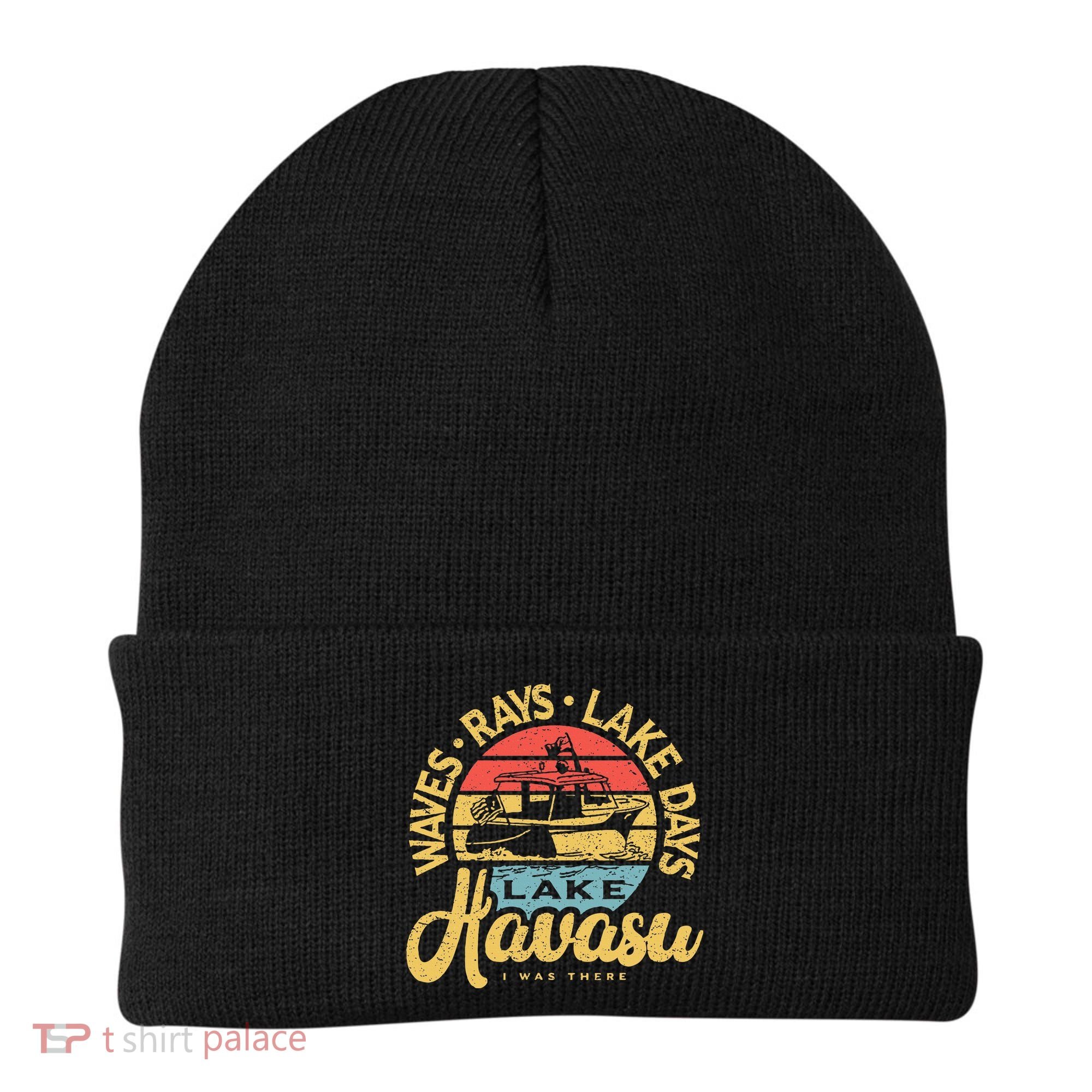 Lake Havasu Arizona Boat Sandbar Party Summer Vacation Beanie