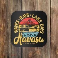 Lake Havasu Arizona Boat Sandbar Party Summer Vacation Coaster thumb 0