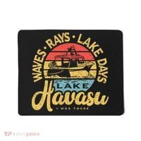Lake Havasu Arizona Boat Sandbar Party Summer Vacation Mousepad thumb 0