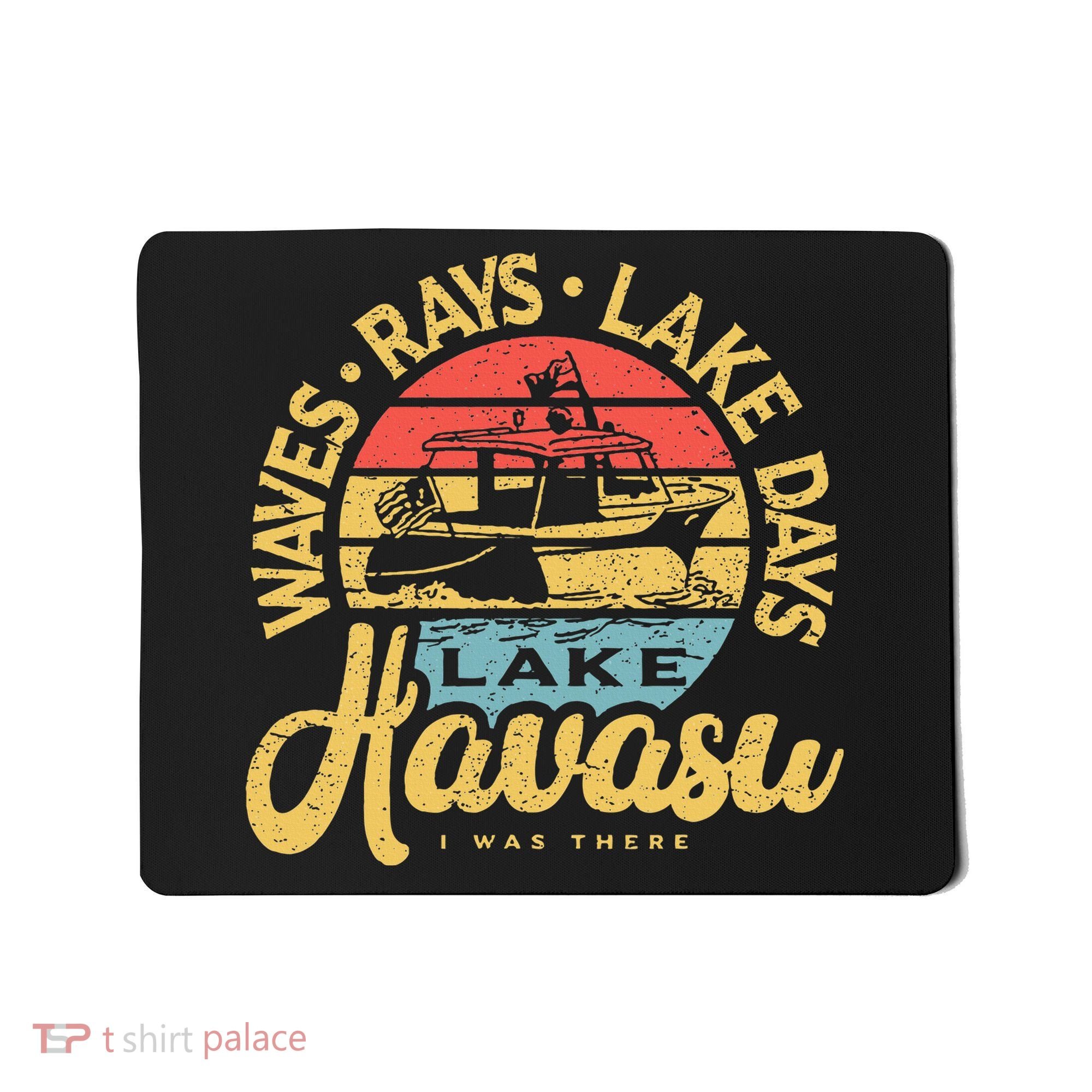 Lake Havasu Arizona Boat Sandbar Party Summer Vacation Mousepad