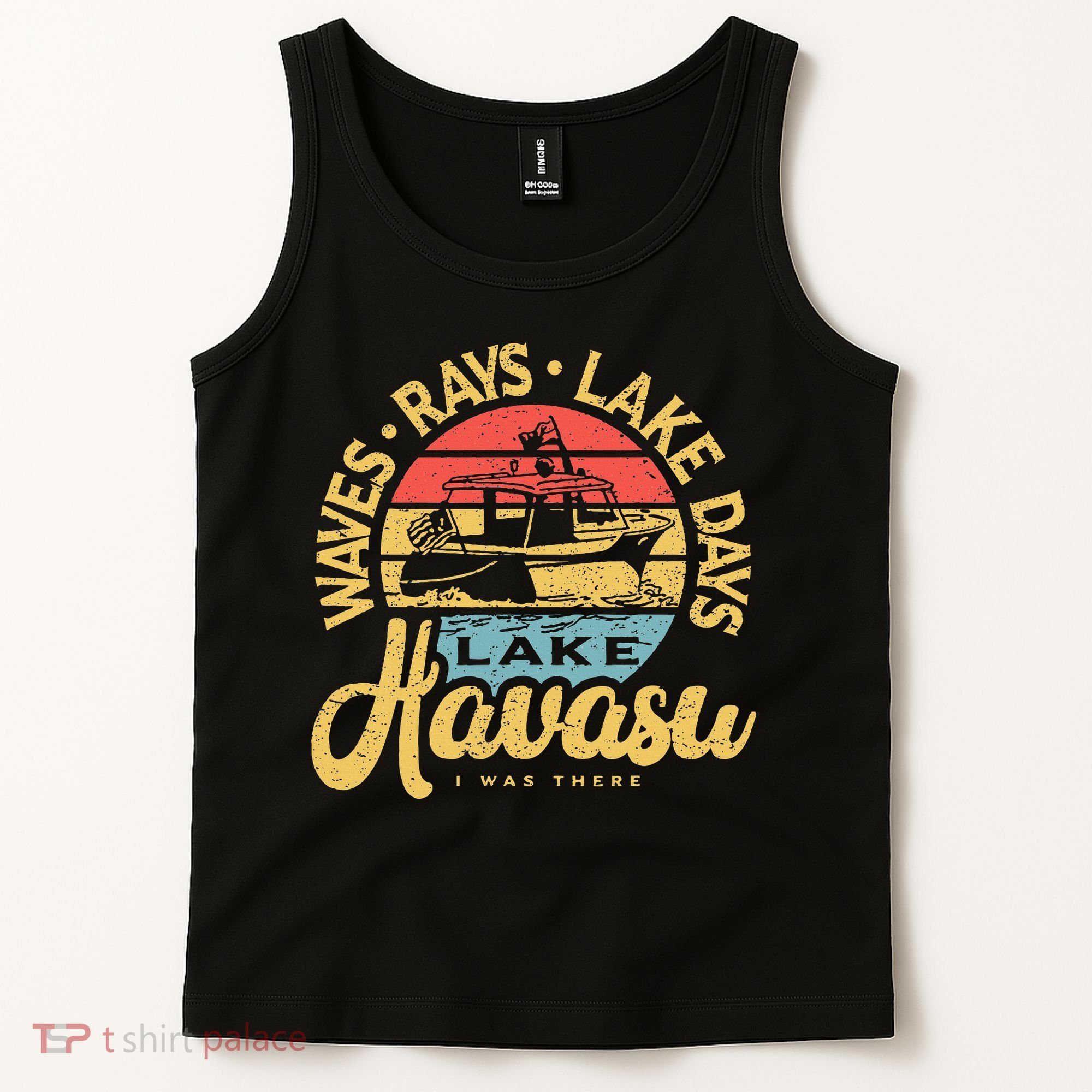 Lake Havasu Arizona Boat Sandbar Party Summer Vacation Tank Top