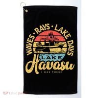 Lake Havasu Arizona Boat Sandbar Party Summer Vacation Golf Towel thumb 0