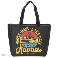 Lake Havasu Arizona Boat Sandbar Party Summer Vacation Tote Bag thumb 0