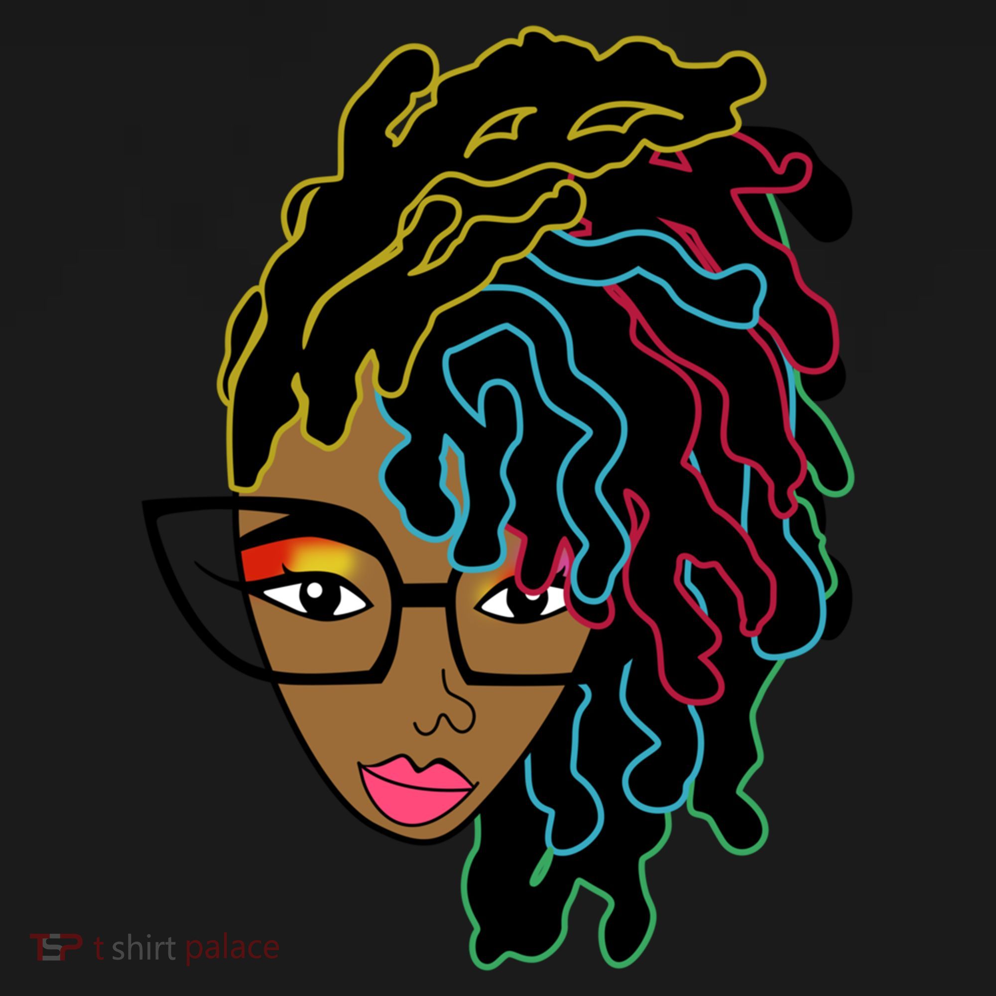 Locd Hair African American Black Pride Gift Doggie Tank