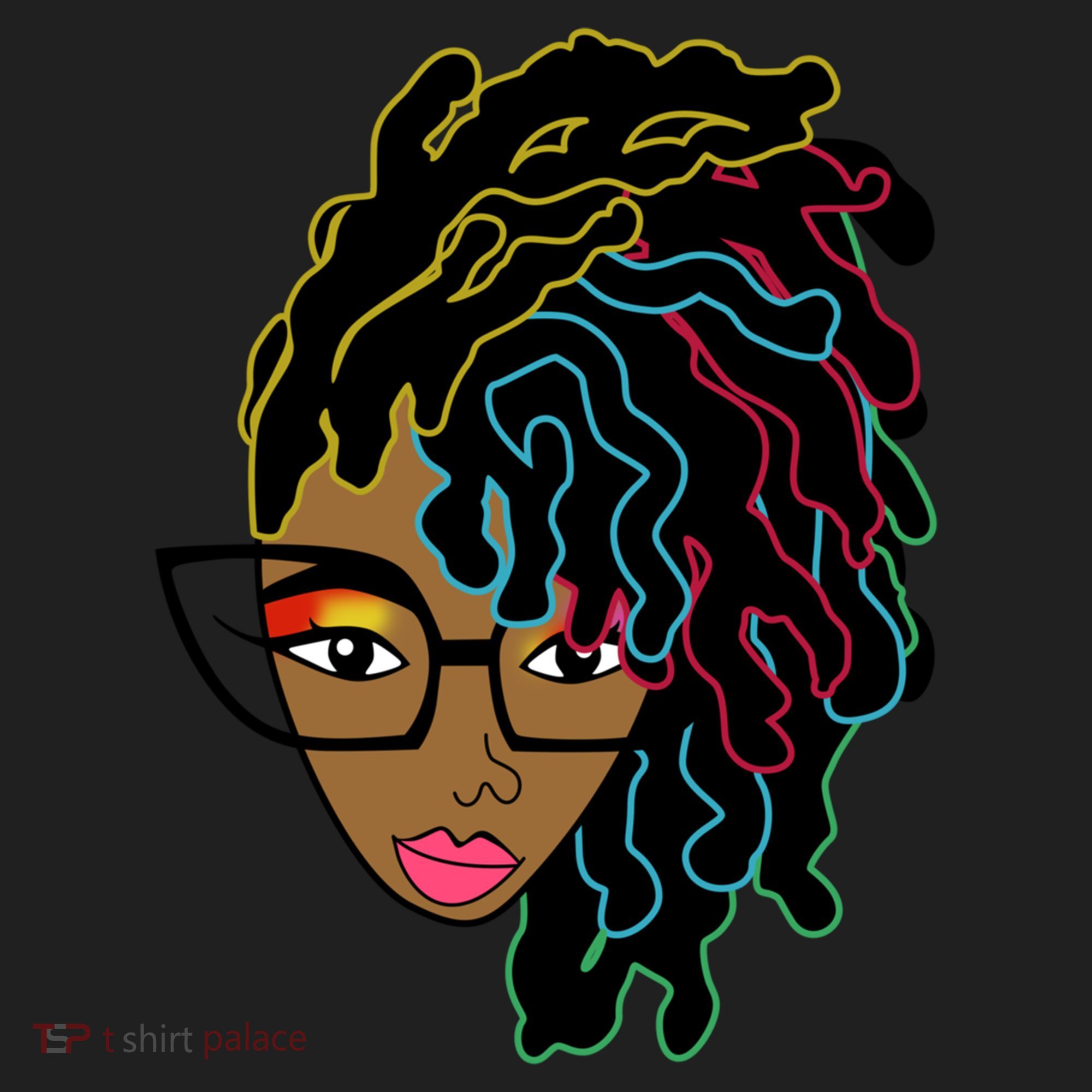 Locd Hair African American Black Pride Gift Golf Towel
