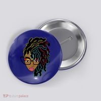 Locd Hair African American Black Pride Gift Button thumb 0