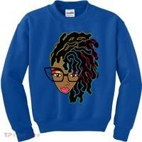 Locd Hair African American Black Pride Gift Kids Sweatshirt thumb 0