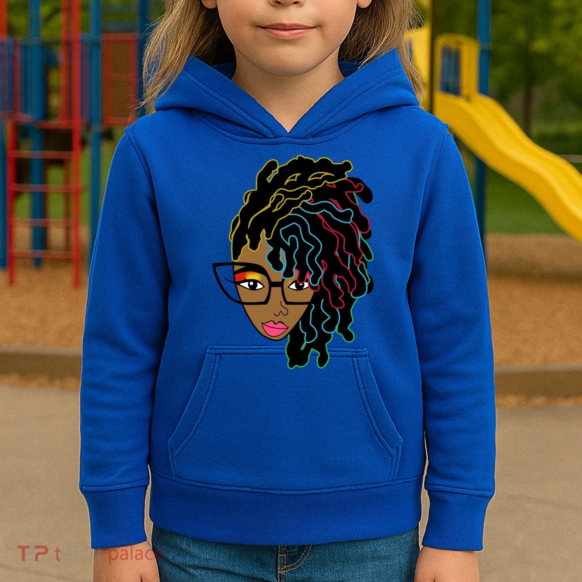 Locd Hair African American Black Pride Gift Kids Hoodie