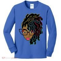 Locd Hair African American Black Pride Gift Kids Long Sleeve Shirt thumb 0