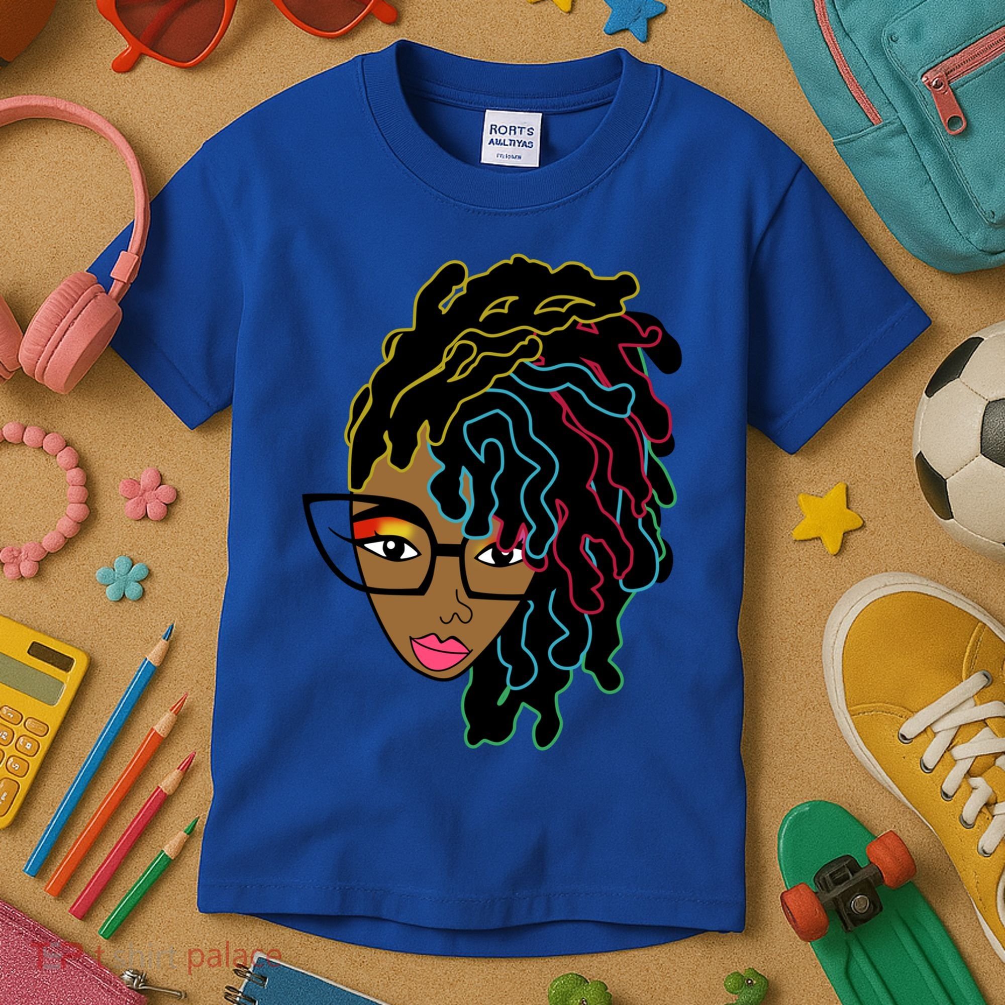 Locd Hair African American Black Pride Gift Kids T-Shirt