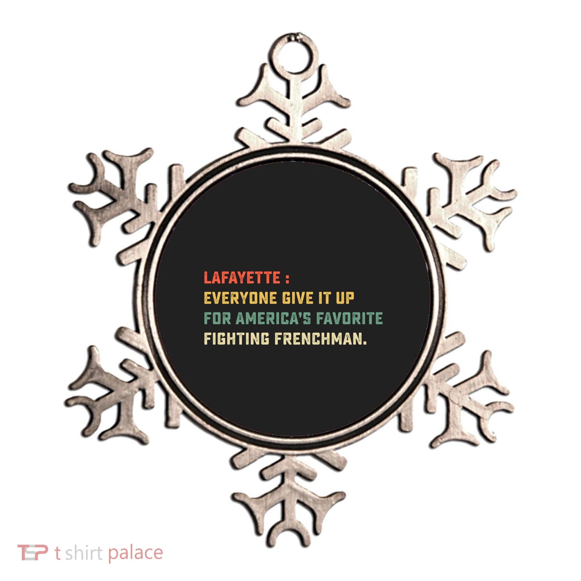 Lafayette Hamilton America Favorite Fighting French Gift Ornament