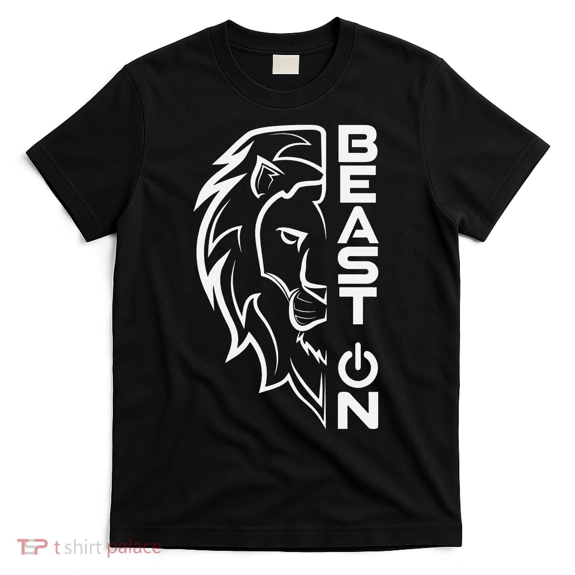 Lion Head Beast On Gym Workout Bodybuilding Fitness Training  T-Shirt