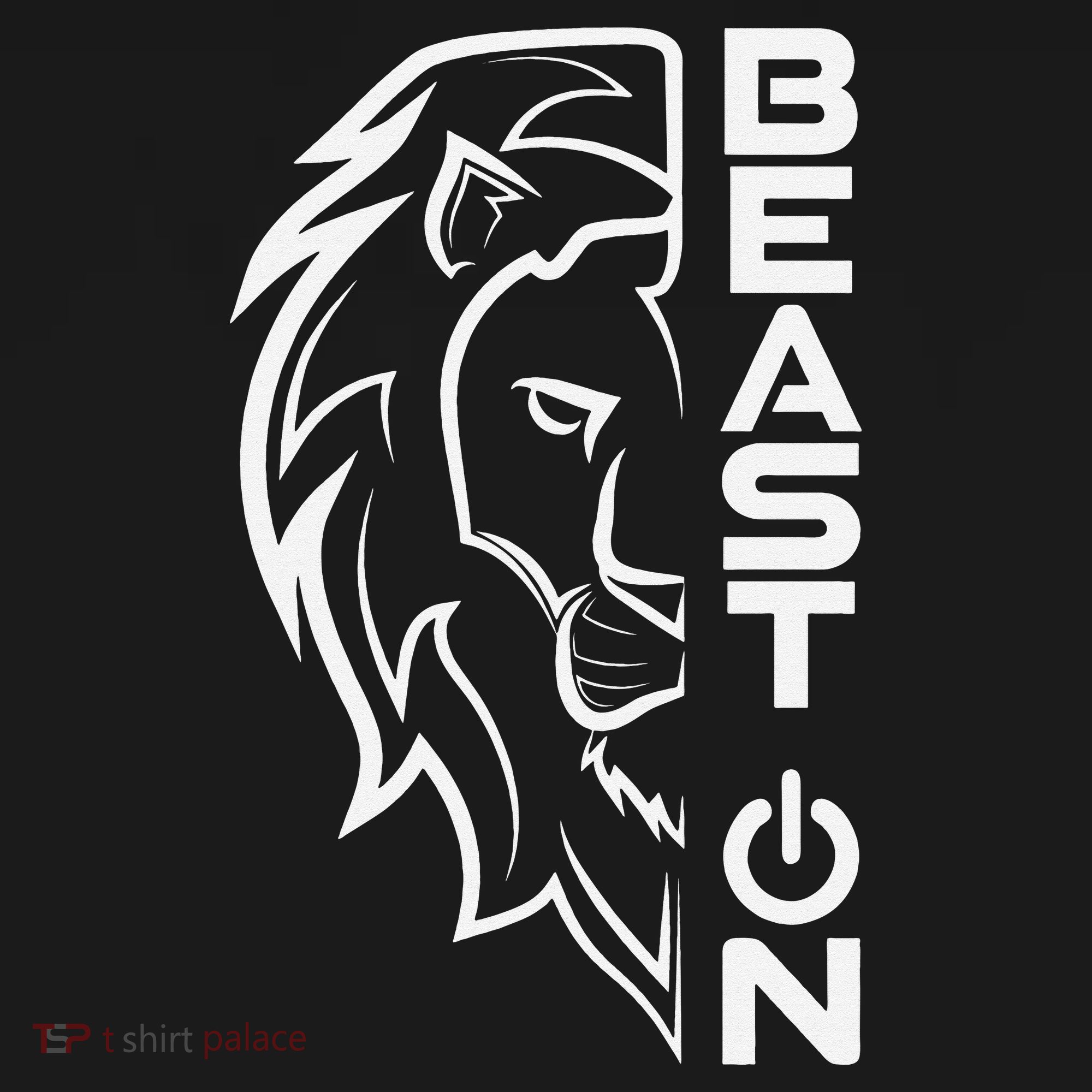 Lion Head Beast On Gym Workout Bodybuilding Fitness Training  T-Shirt