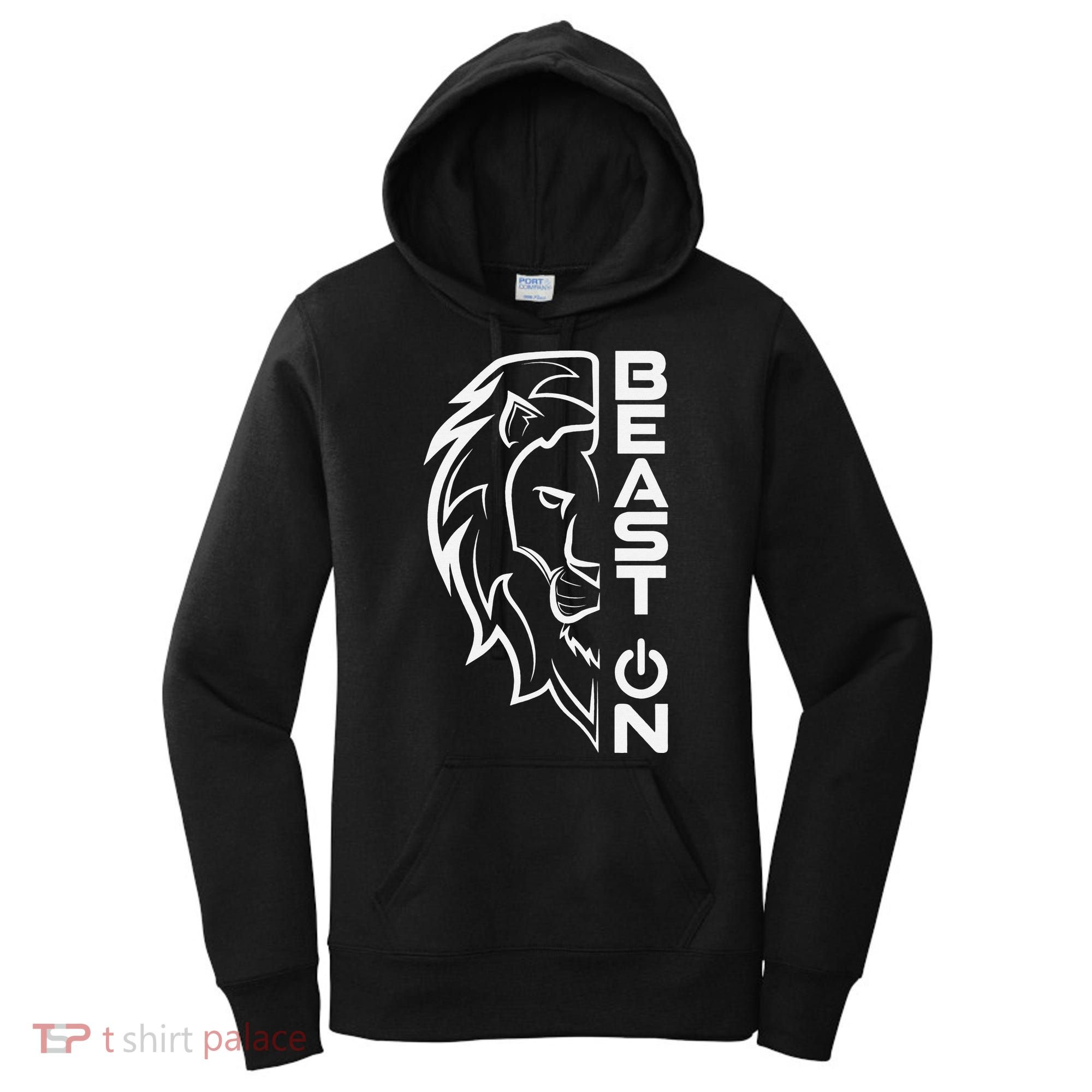 Lion Head Beast On Gym Workout Bodybuilding Fitness Training  Women's Hoodie