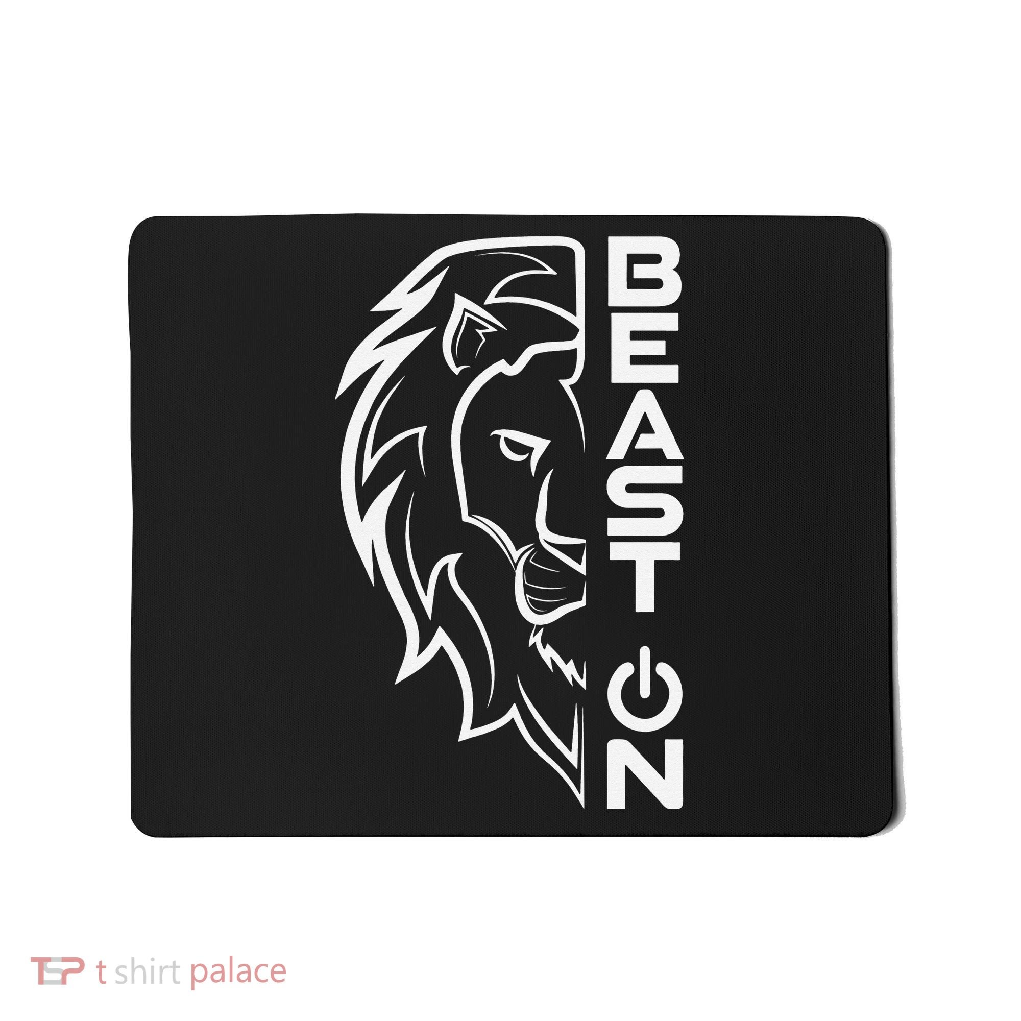 Lion Head Beast On Gym Workout Bodybuilding Fitness Training  Mousepad