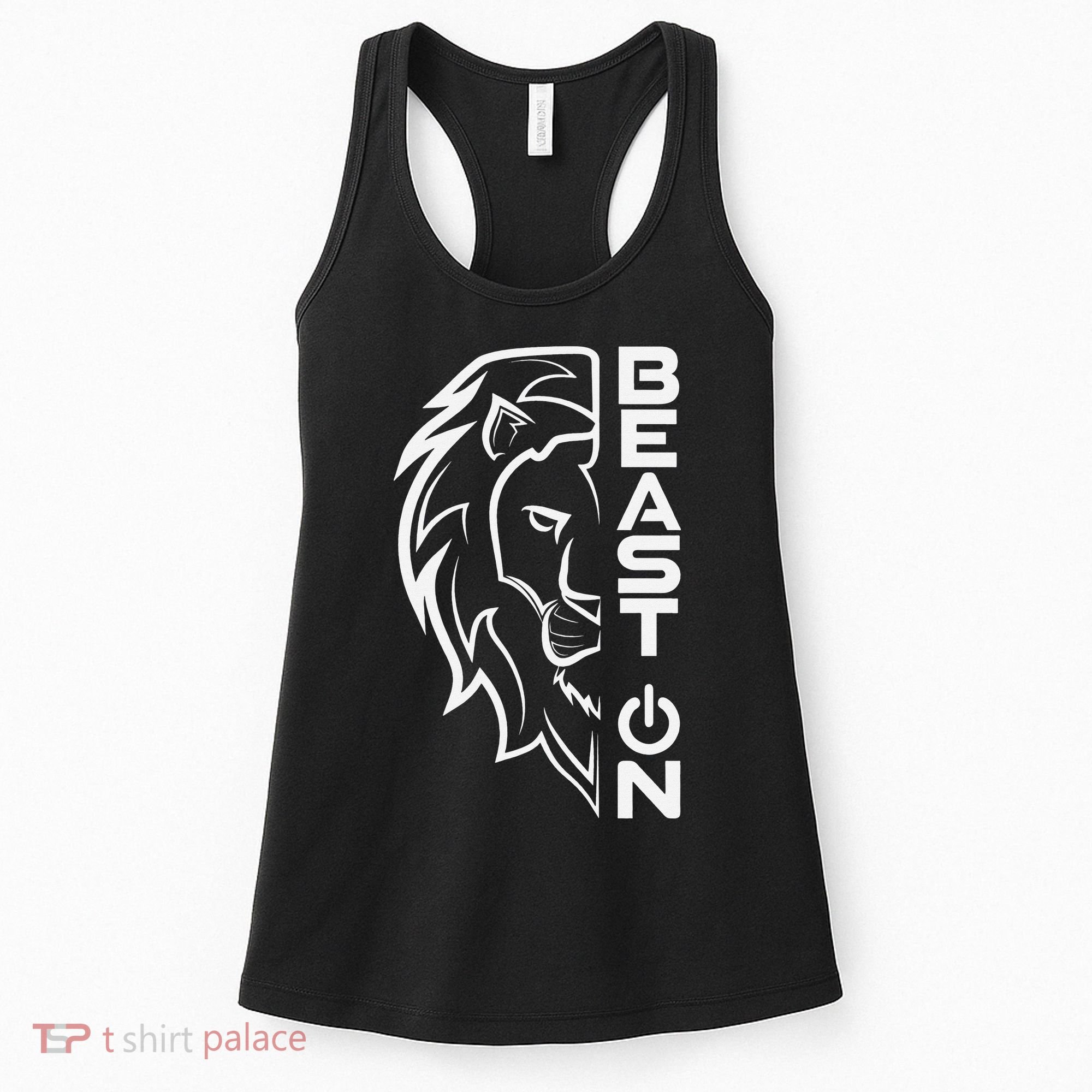 Lion Head Beast On Gym Workout Bodybuilding Fitness Training  Women's Tank Top