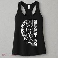 Lion Head Beast On Gym Workout Bodybuilding Fitness Training  Women's Tank Top thumb 3