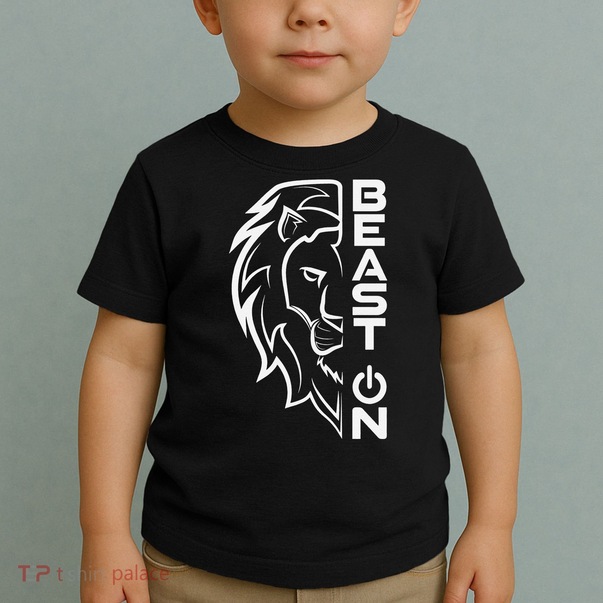 Lion Head Beast On Gym Workout Bodybuilding Fitness Training  Toddler T-Shirt