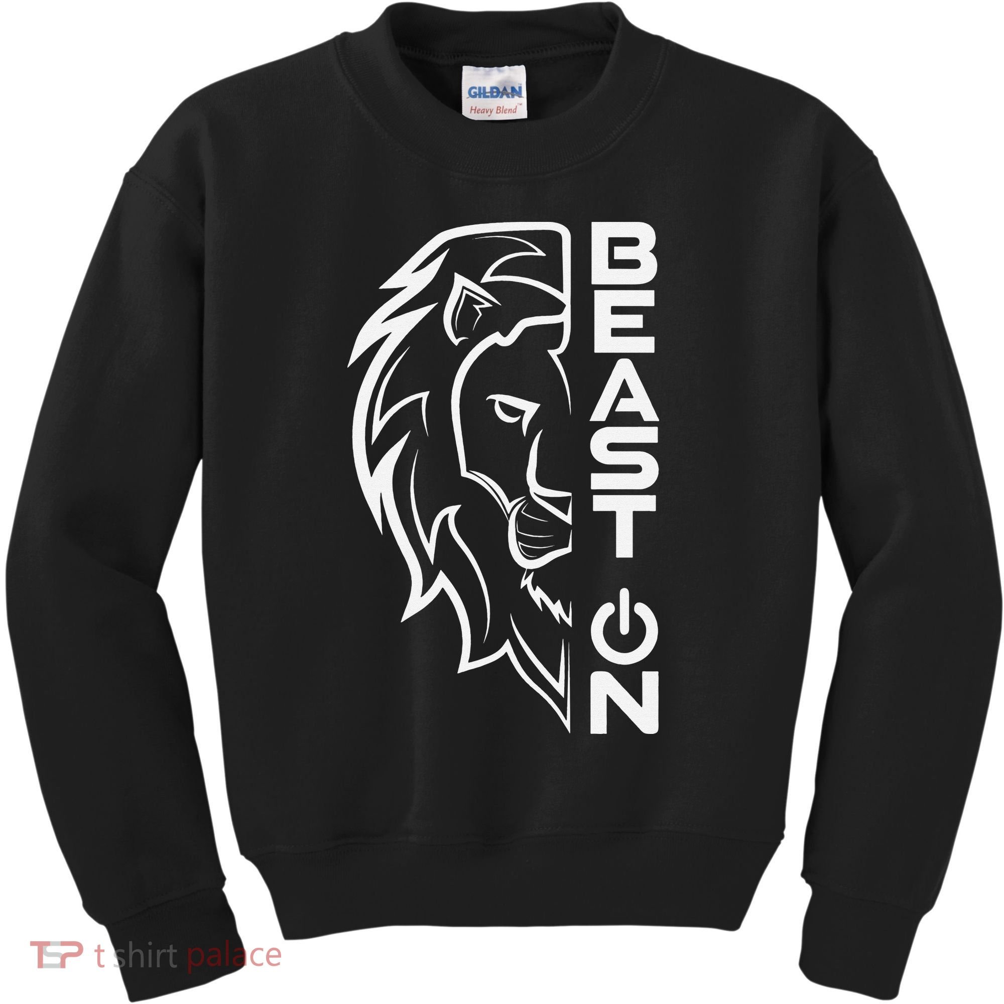 Lion Head Beast On Gym Workout Bodybuilding Fitness Training  Kids Sweatshirt