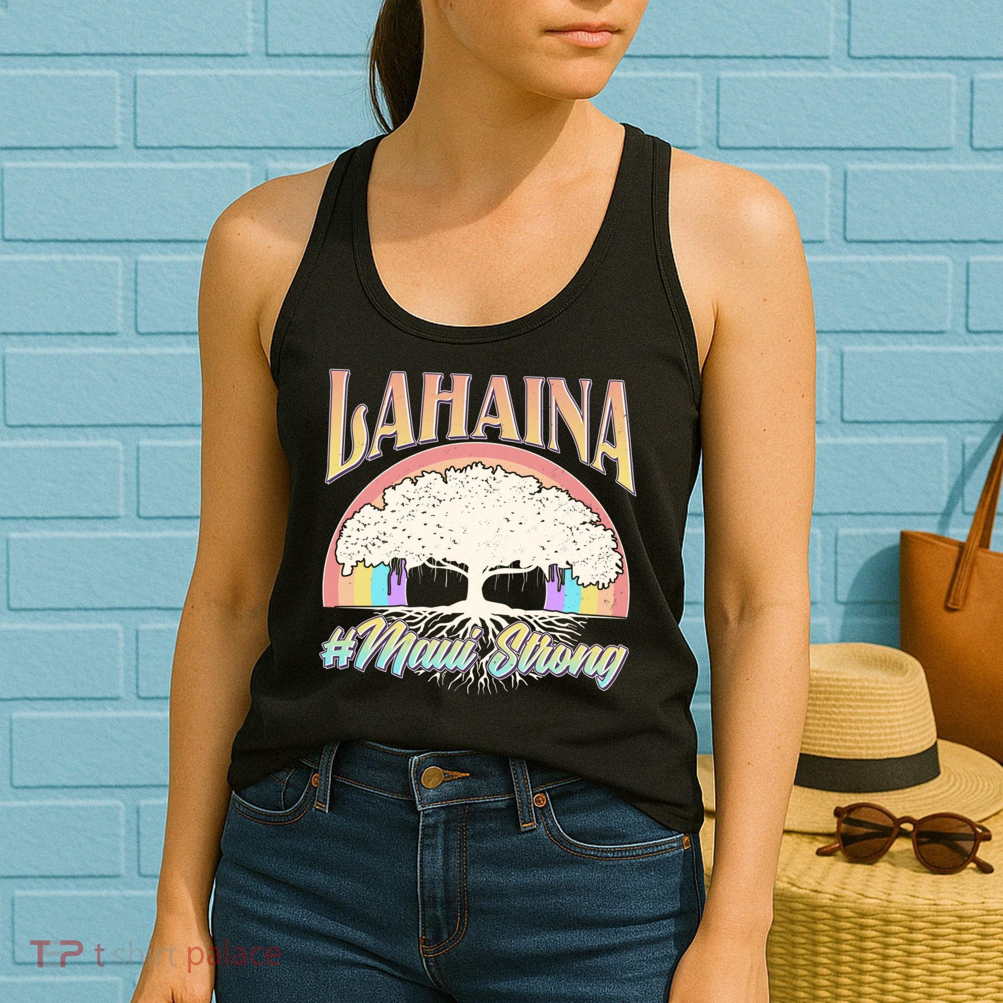 Lahaina Hawaii Banyan Tree #Maui Strong Women's Tank Top