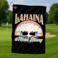 Lahaina Hawaii Banyan Tree #Maui Strong Golf Towel thumb 1