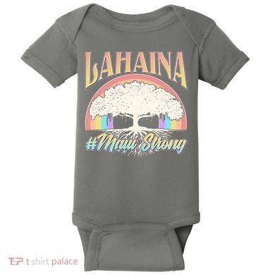 Lahaina Hawaii Banyan Tree #Maui Strong Baby Bodysuit