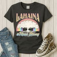 Lahaina Hawaii Banyan Tree #Maui Strong Women's T-Shirt thumb 3