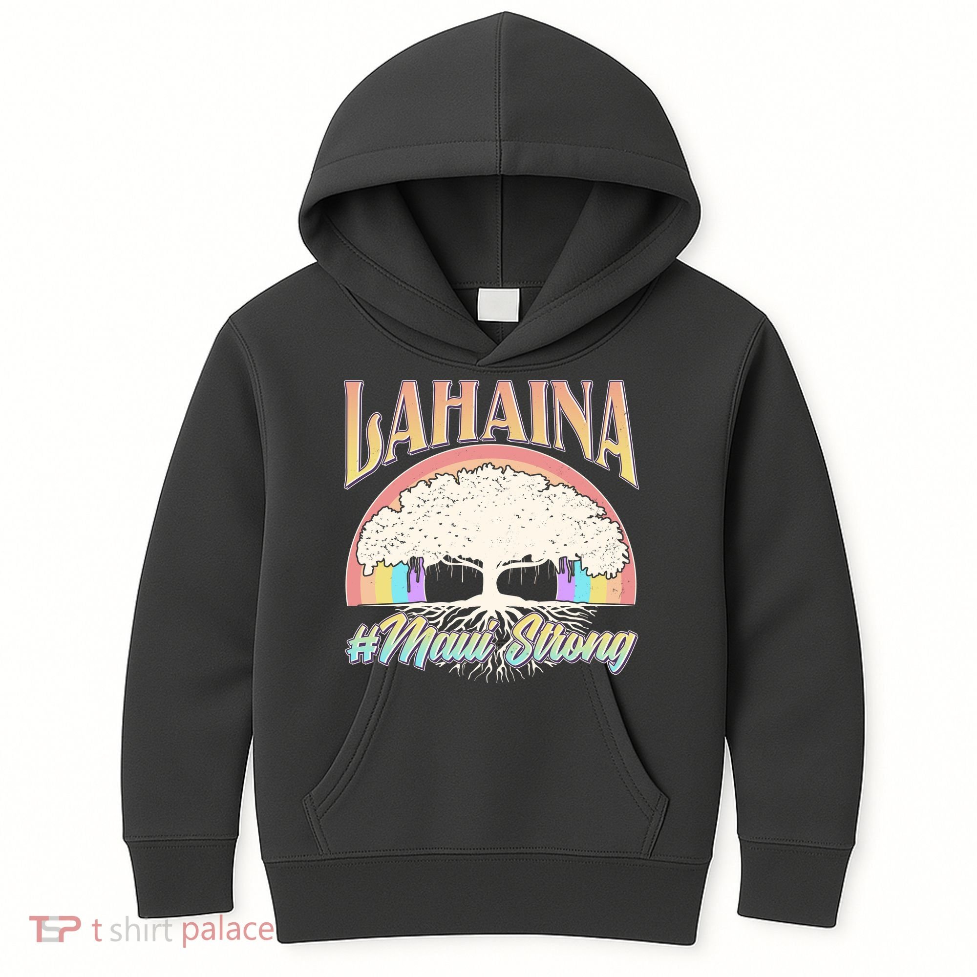 Lahaina Hawaii Banyan Tree #Maui Strong Kids Hoodie