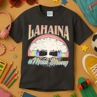 Lahaina Hawaii Banyan Tree #Maui Strong Kids T-Shirt thumb 3