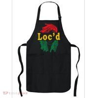 Loc'd Hair Black Woman Melanin Juneteenth Apron thumb 0