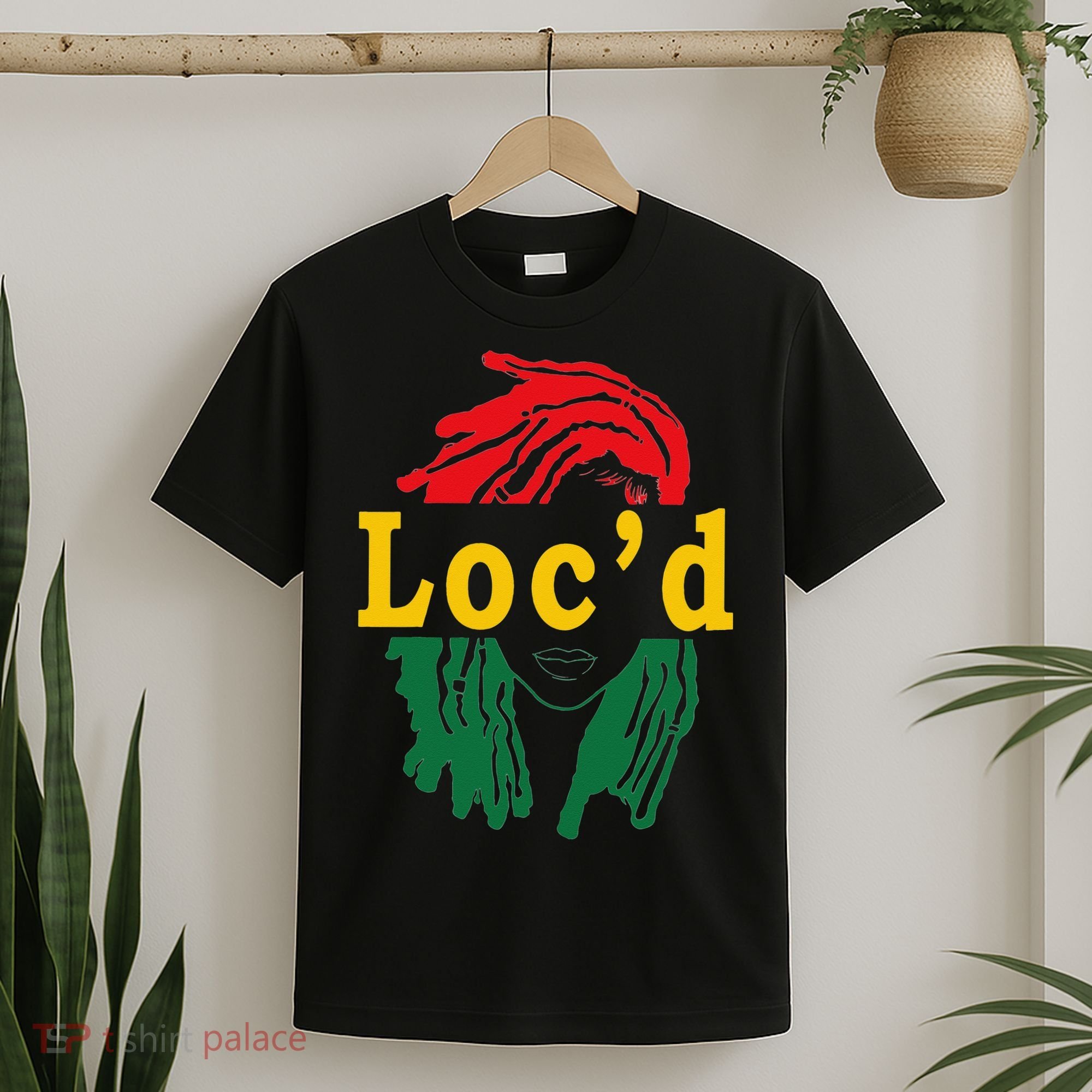 Loc'd Hair Black Woman Melanin Juneteenth T-Shirt