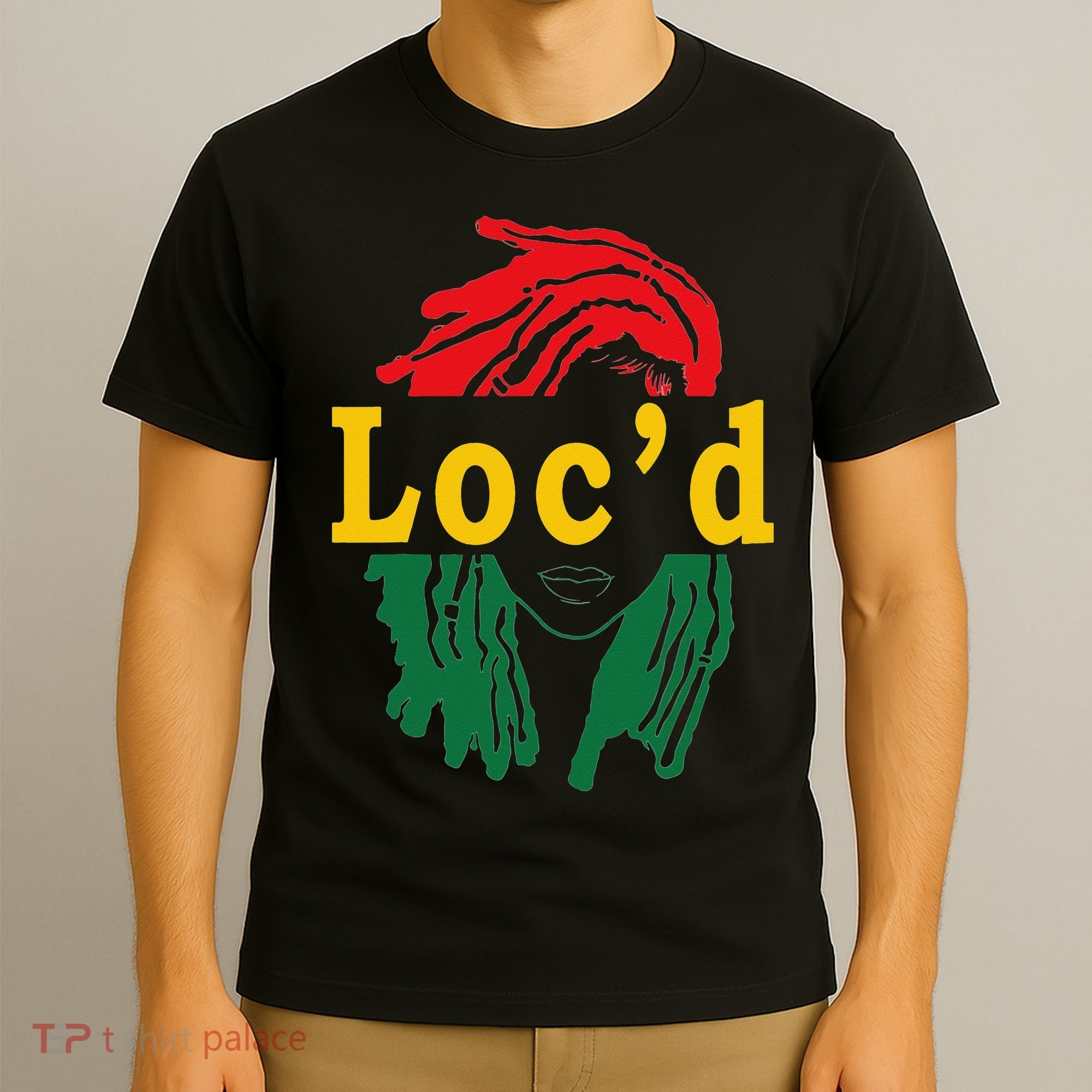 Loc'd Hair Black Woman Melanin Juneteenth T-Shirt