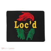 Loc'd Hair Black Woman Melanin Juneteenth Mousepad thumb 0