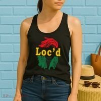 Loc'd Hair Black Woman Melanin Juneteenth Women's Tank Top thumb 2