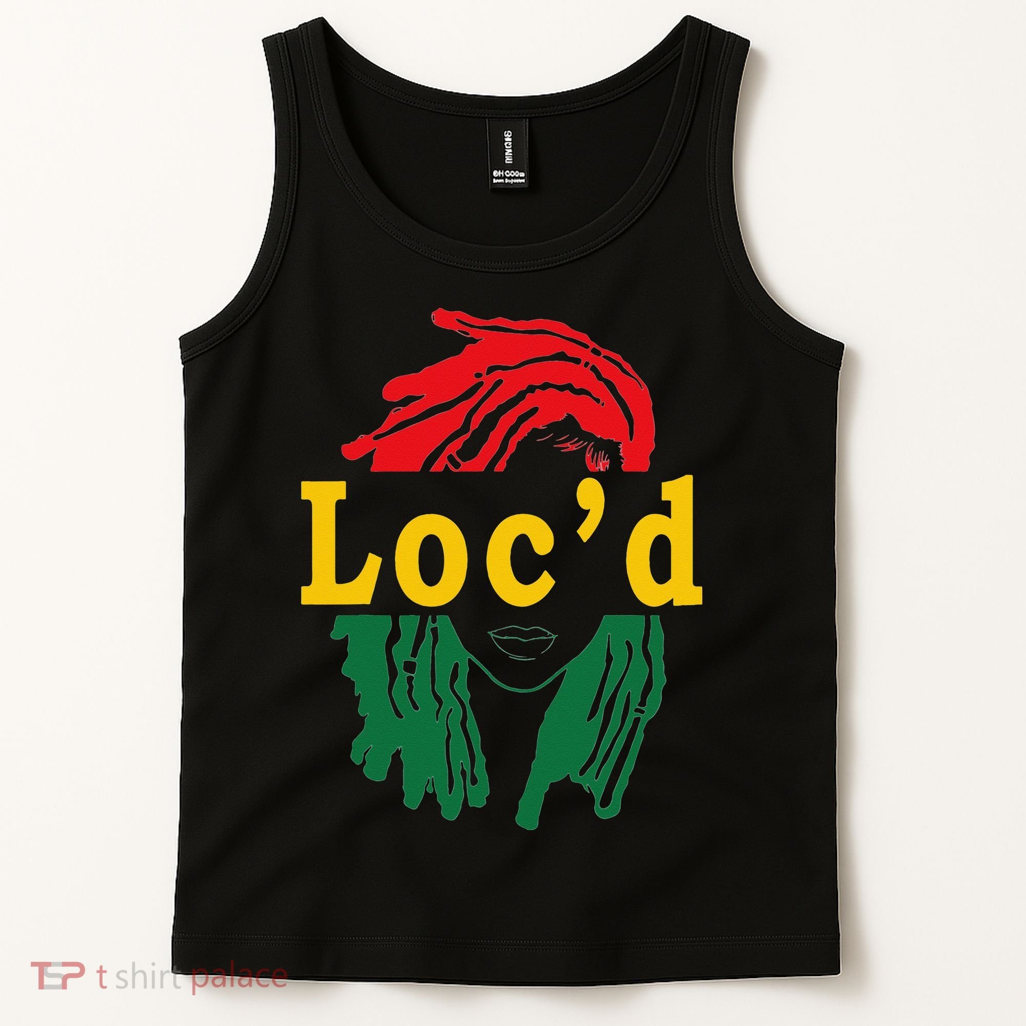 Loc'd Hair Black Woman Melanin Juneteenth Tank Top