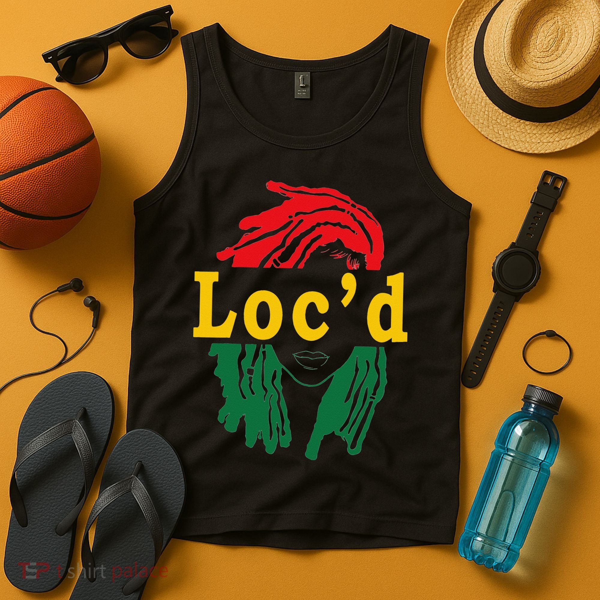 Loc'd Hair Black Woman Melanin Juneteenth Tank Top