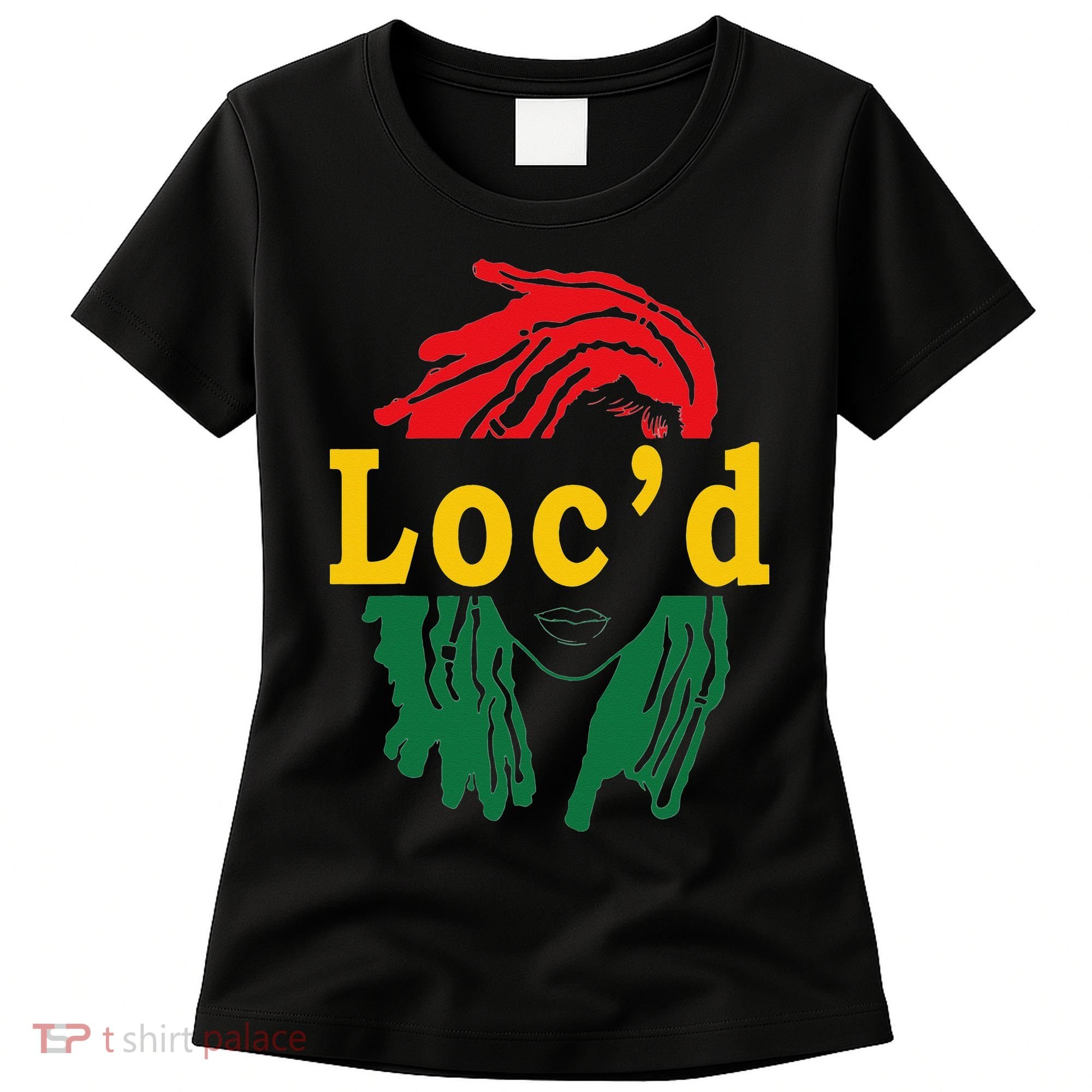 Loc'd Hair Black Woman Melanin Juneteenth Women's T-Shirt