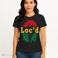 Loc'd Hair Black Woman Melanin Juneteenth Women's T-Shirt thumb 4