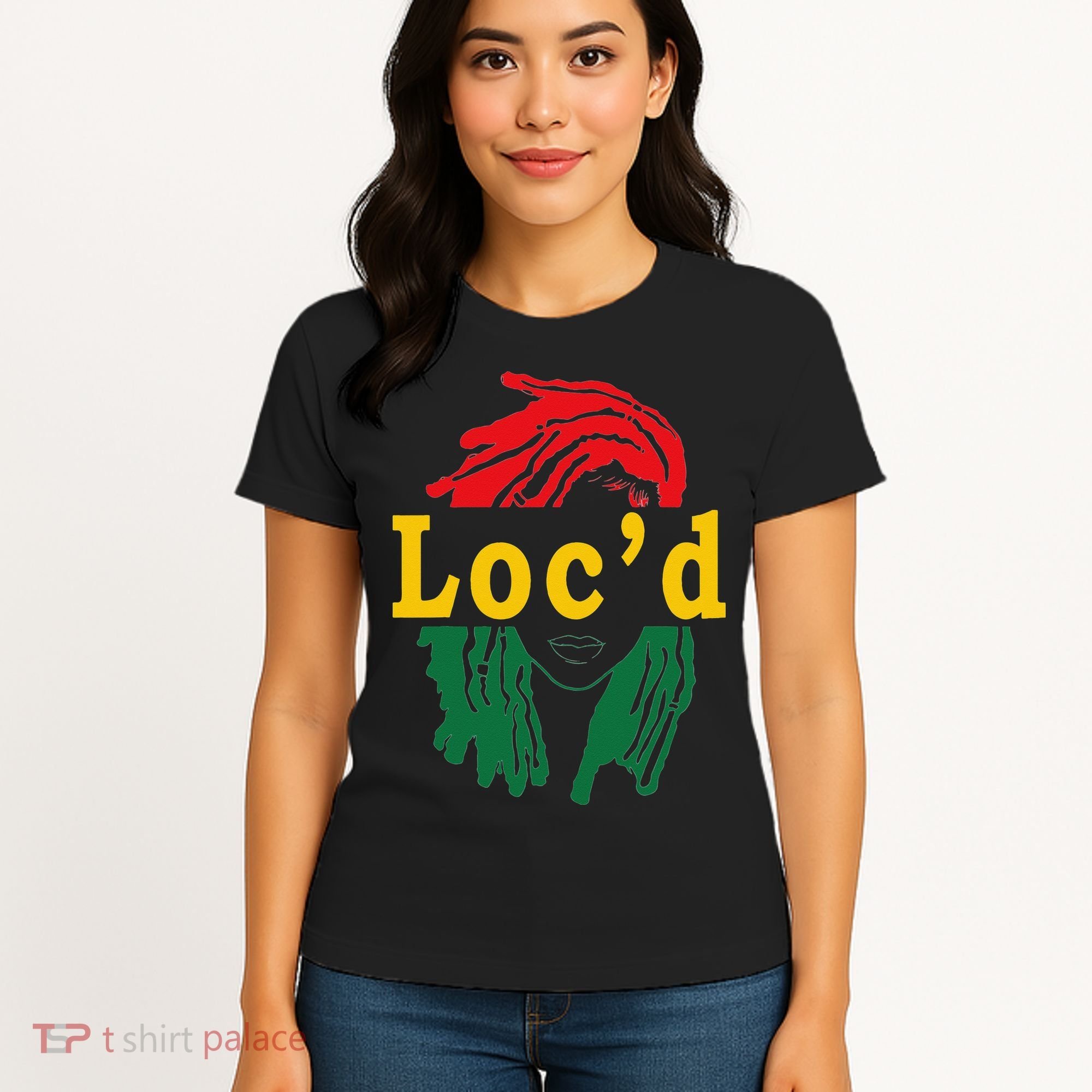 Loc'd Hair Black Woman Melanin Juneteenth Women's T-Shirt