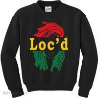 Loc'd Hair Black Woman Melanin Juneteenth Kids Sweatshirt thumb 0