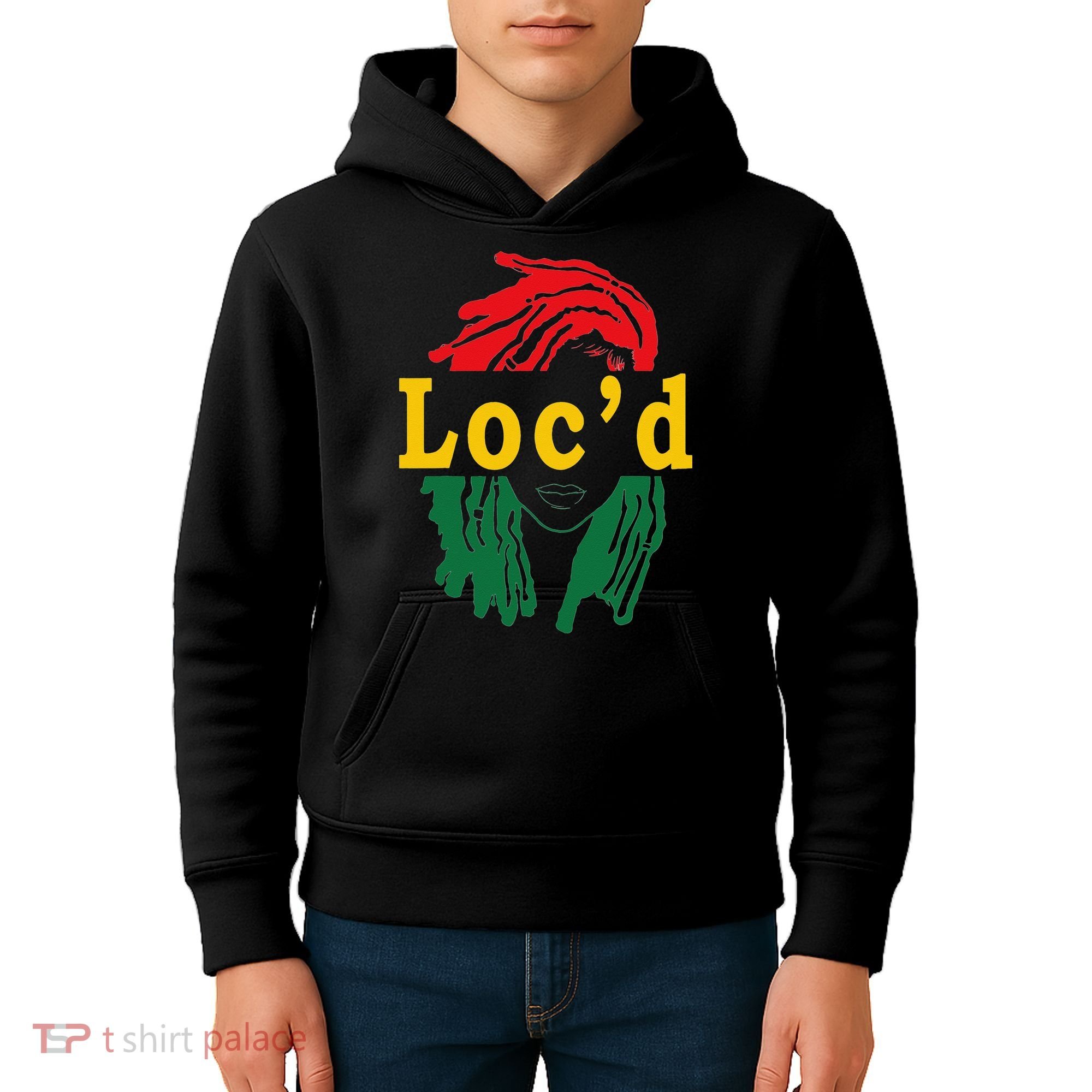 Loc'd Hair Black Woman Melanin Juneteenth Kids Hoodie