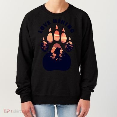 Love Hiking Bear Paw Women's Sweatshirt