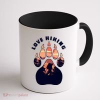 Love Hiking Bear Paw Coffee Mug thumb 1