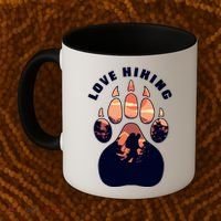 Love Hiking Bear Paw Coffee Mug thumb 2