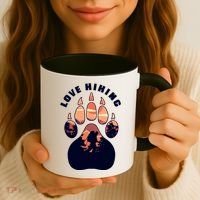 Love Hiking Bear Paw Coffee Mug thumb 3