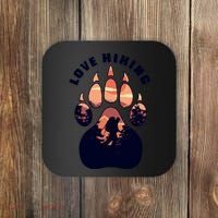 Love Hiking Bear Paw Coaster thumb 0