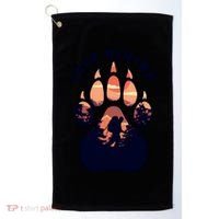 Love Hiking Bear Paw Golf Towel thumb 0