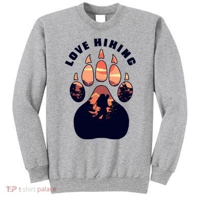 Love Hiking Bear Paw Sweatshirt