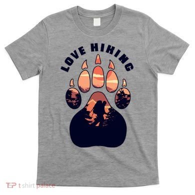 Love Hiking Bear Paw T-Shirt