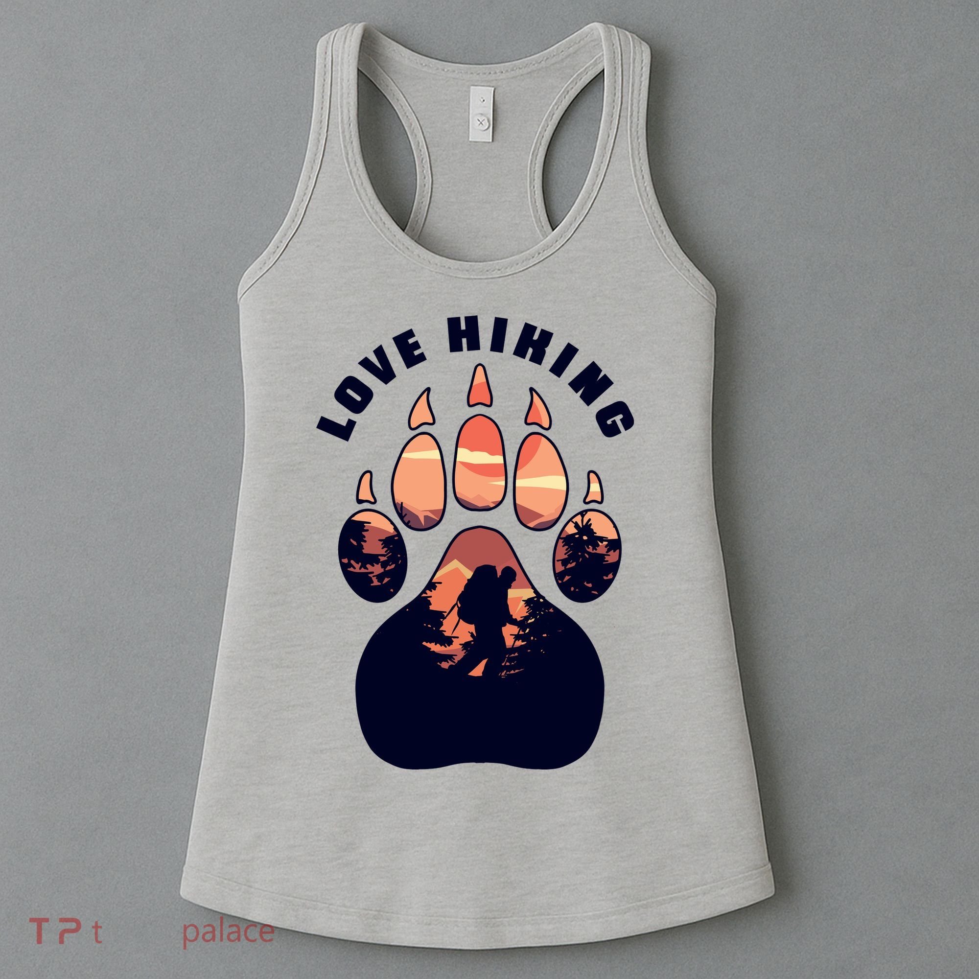 Love Hiking Bear Paw Women's Tank Top